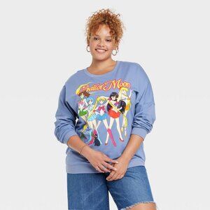 Target Women’s Sailor Moon Graphic Sweatshirt – Light Blue